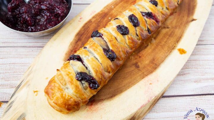 Almond Cream Blackberry Braided Puff Pastry