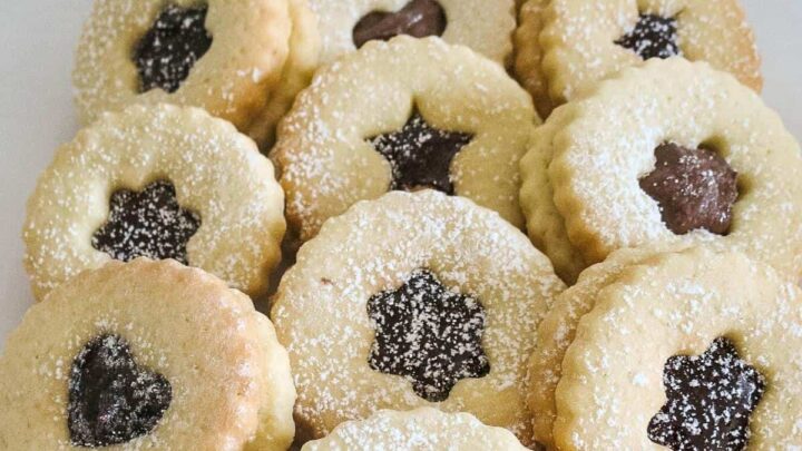 Almond Linzer Cookies