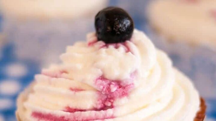 Apple Blueberry Cupcakes with Cream Cheese Frosting