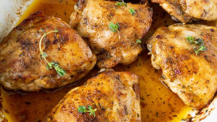 Baked Cajun Chicken Thighs