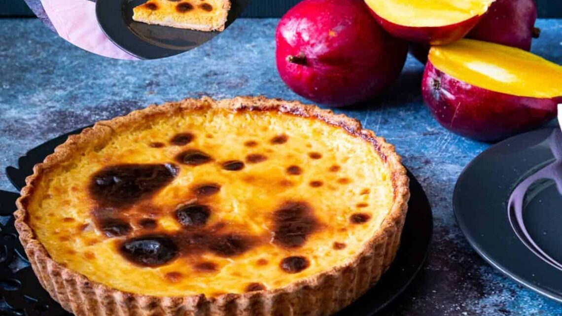 Baked Mango Tart   Parisian Flan