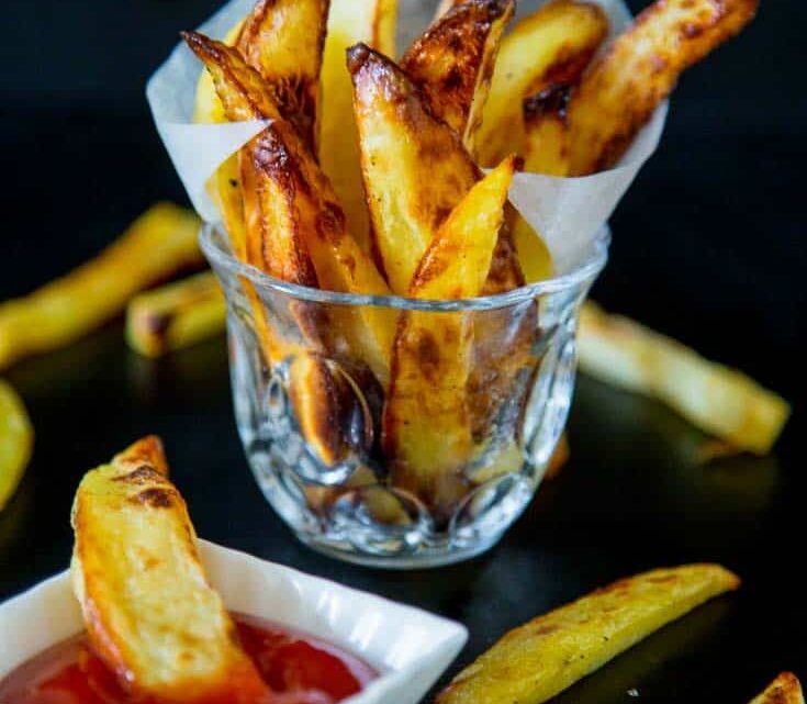 Baked Potato Wedges aka Oven Fried Potato Wedges