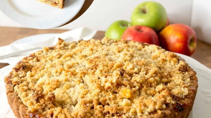 Best EVER Apple Crumble Tart