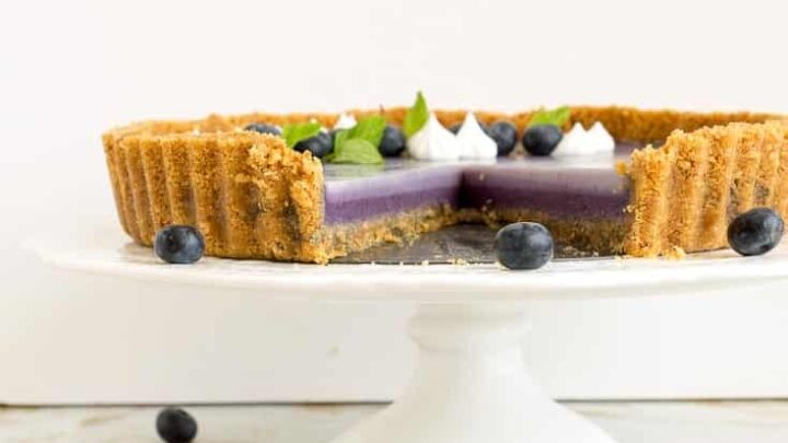 Blueberry Panna Cotta Tart Recipe