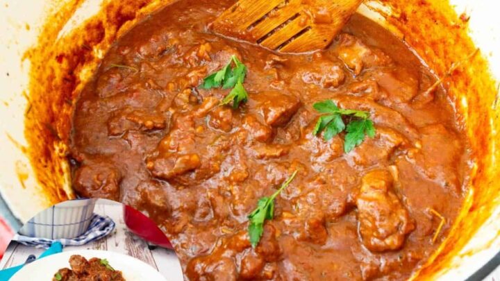 Braised Lamb in Red Wine