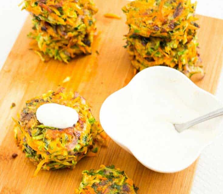 Carrot Zucchini Fritters Recipe