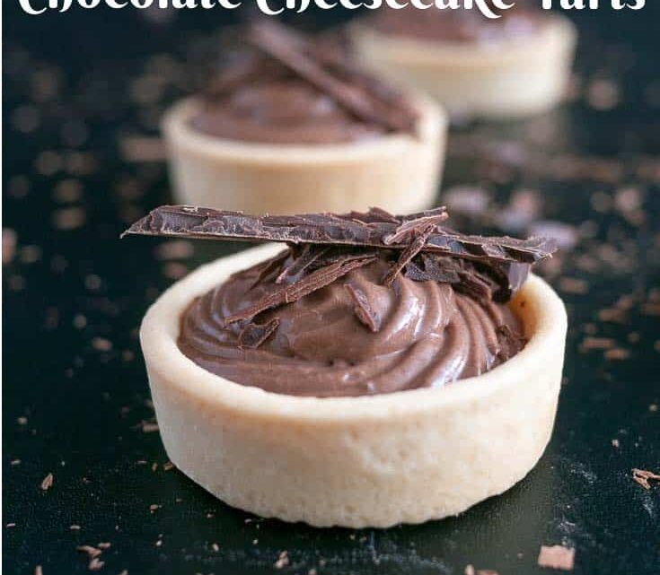 Chocolate Cheesecake Tarts