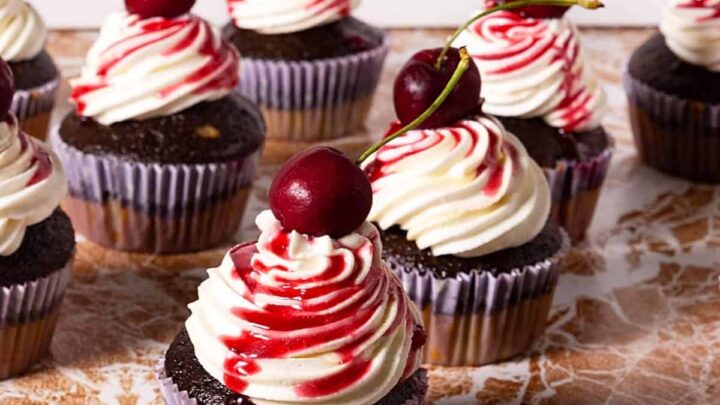 Chocolate Cherry Cupcakes