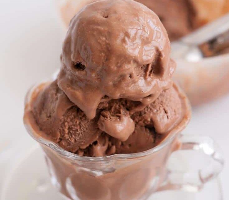 Chocolate Ice Cream No Churn  3 Ingredients