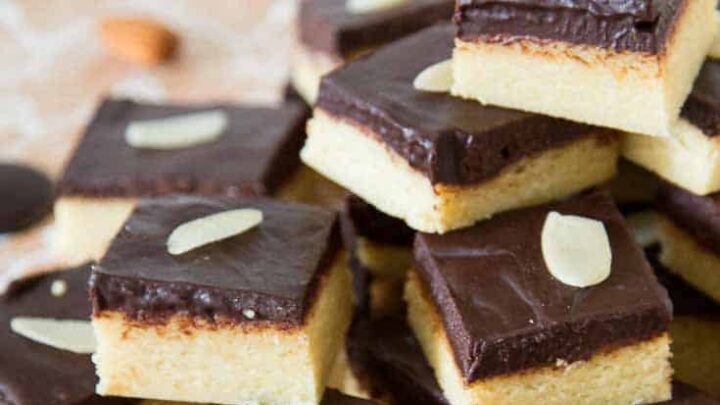 Chocolate Marzipan Squares