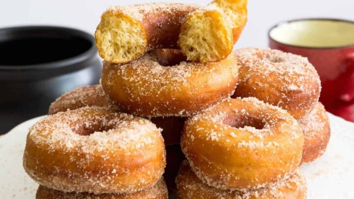 Cinnamon Sugar Fried Pumpkin Donuts