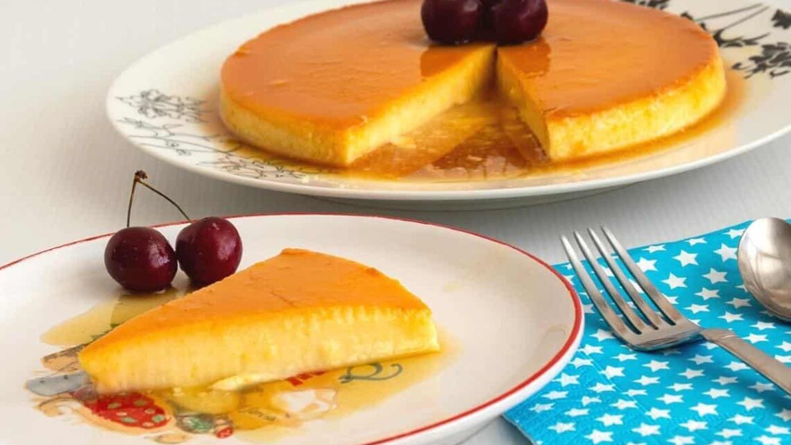 Cream Caramel Apricot Flan