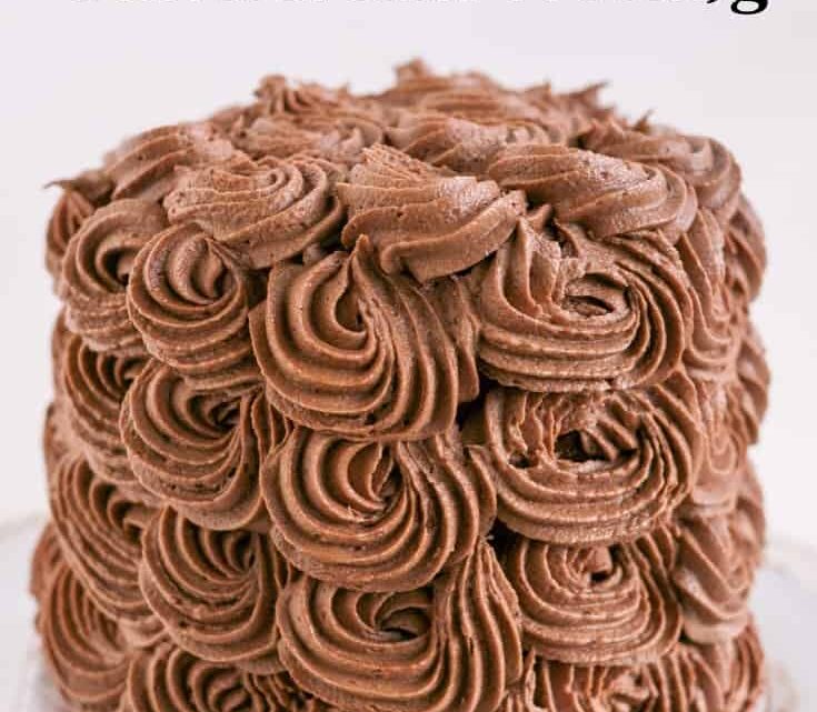 Dark Nutella Buttercream Frosting