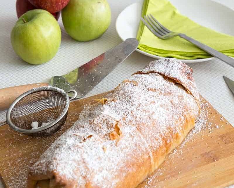 Easy Apple Strudel Recipe with Filo Pastry