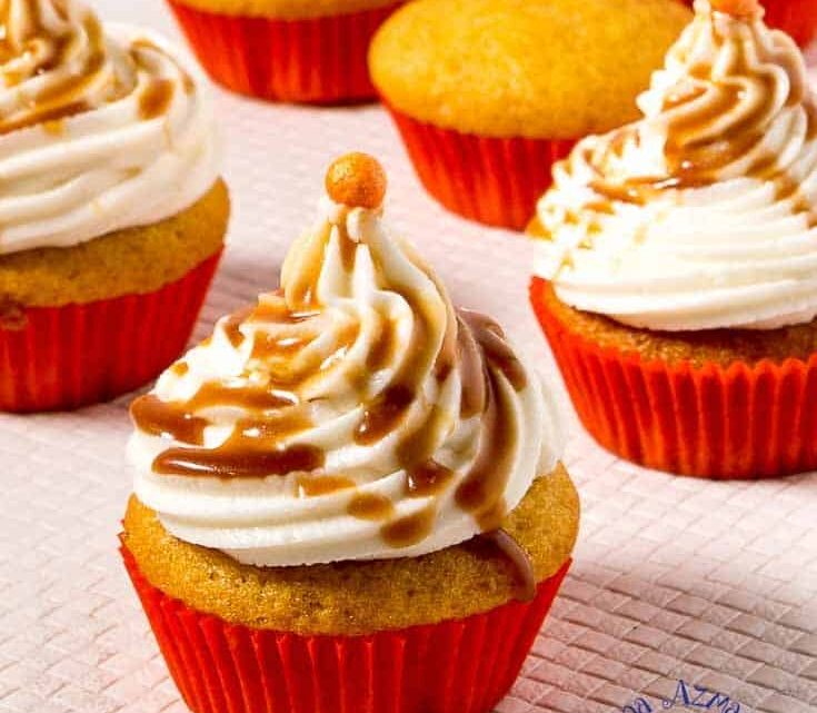 Easy Pumpkin Cupcakes with Cream Cheese Frosting