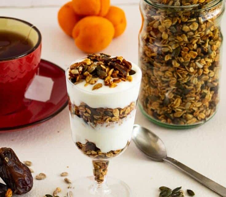 Healthy Granola Recipe with Dates and Seeds