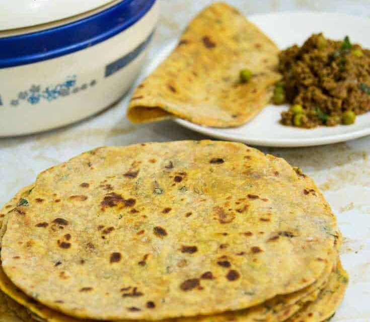 Herb Sweet Potato Chapati aka Sweet Potato Flatbread