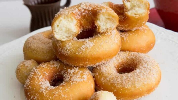 Homemade Fried Cinnamon Sugar Donuts