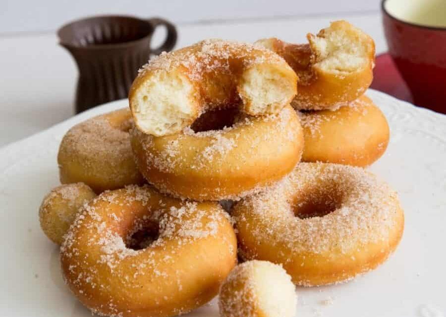 Homemade Fried Cinnamon Sugar Donuts