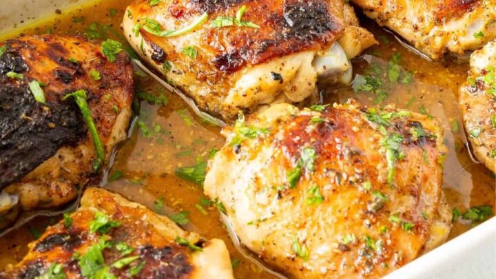 Juicy Baked Chicken Thighs