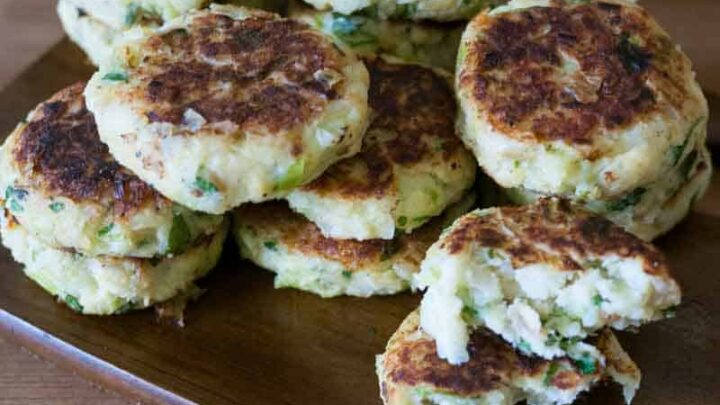 Leek and Potato Patties   Leek Potato Cakes