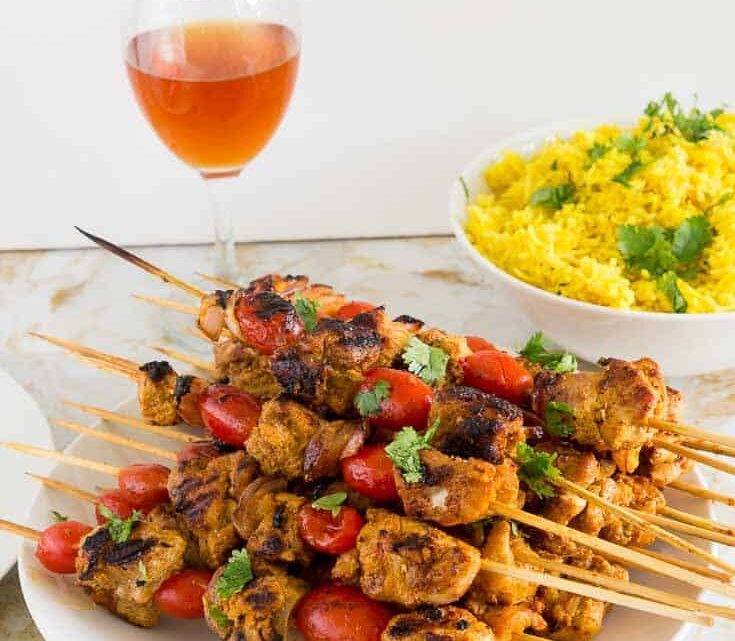 Middle Eastern Chicken Kebabs