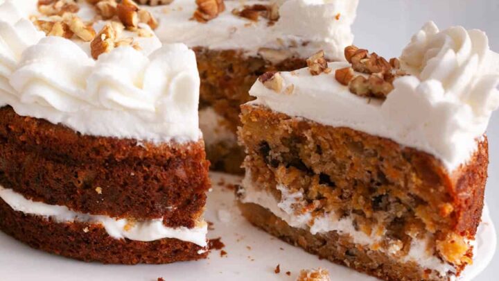 Moist Carrot Cake with Cream Cheese Frosting