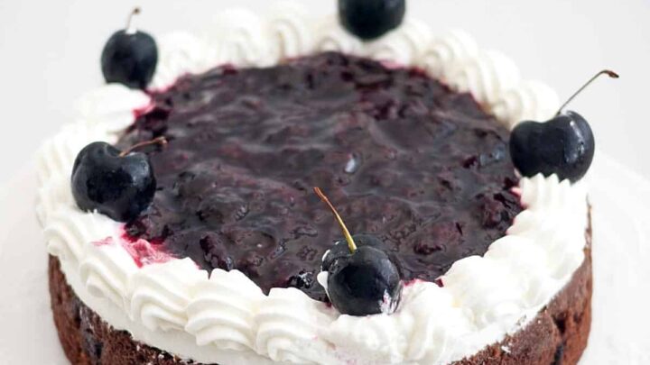 Moist Chocolate Cherry Cake