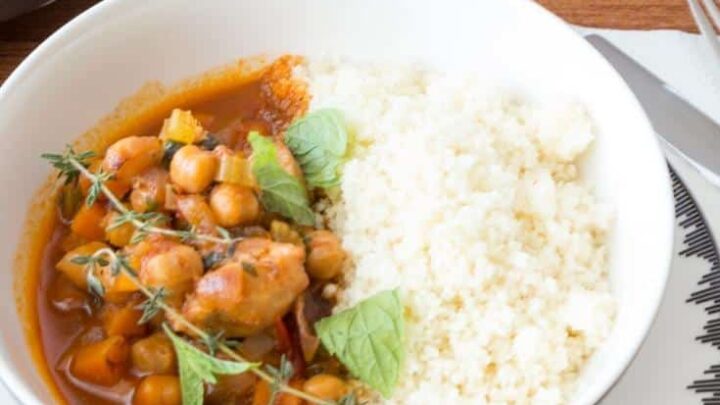 Moroccan Chicken Stew with Couscous