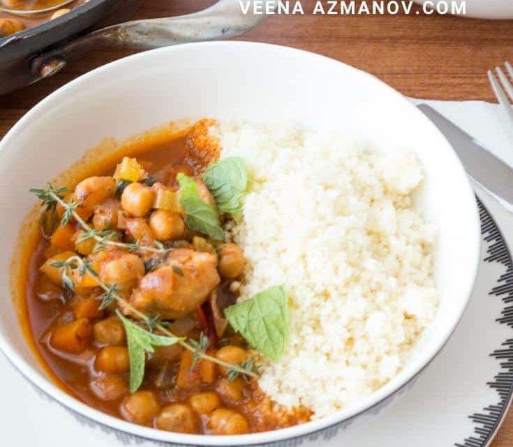 Moroccan Chicken Stew with Couscous