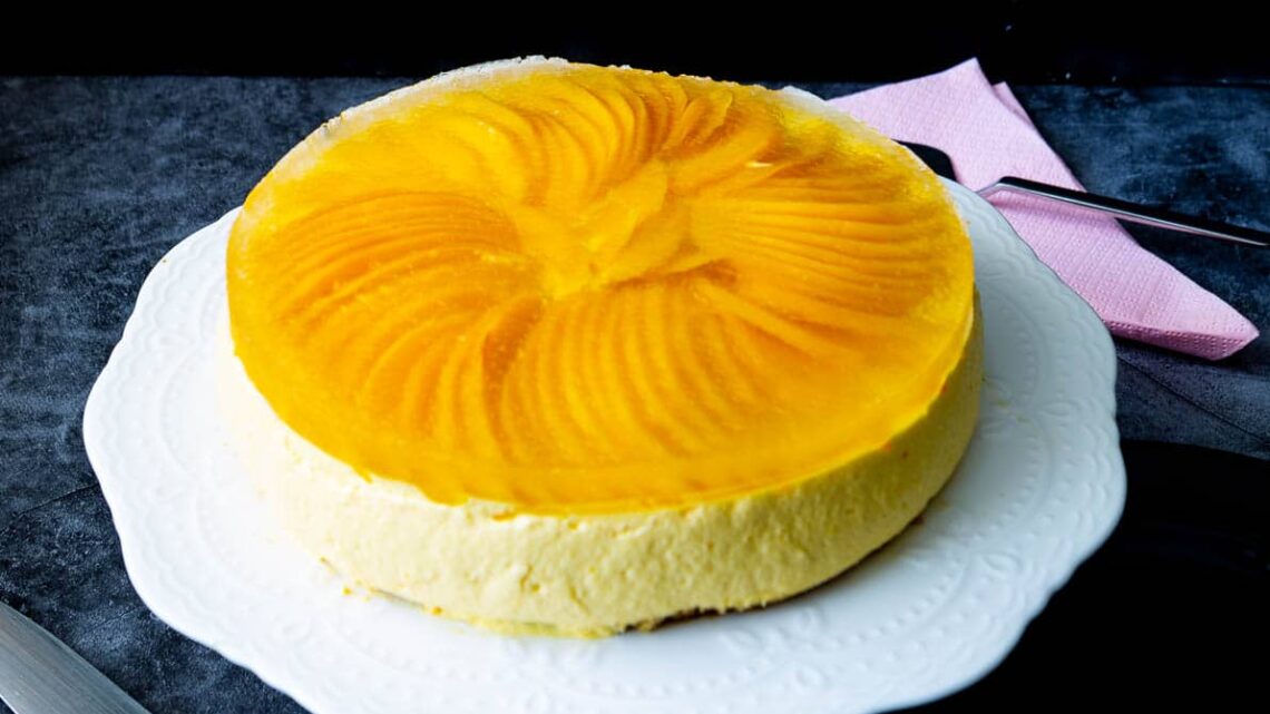 No Bake Mango Cheesecake