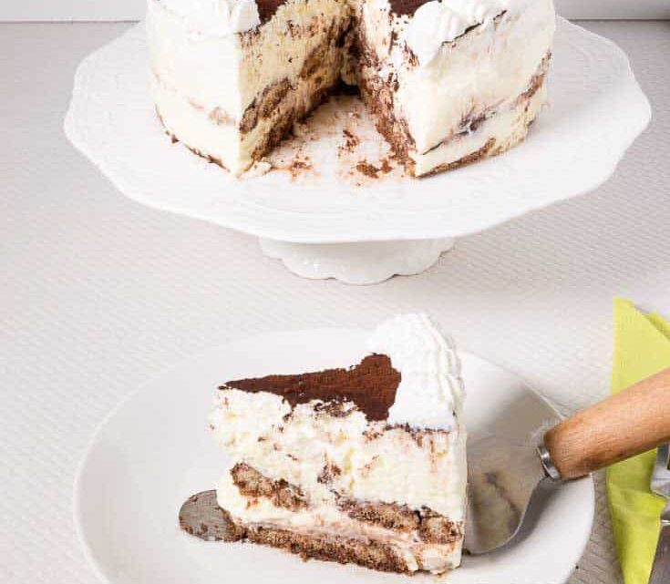 No Bake Tiramisu Cake