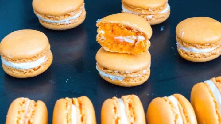 Orange French Macarons