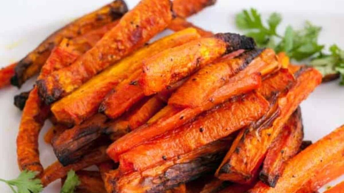 Oven Baked Carrot Sticks