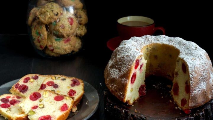 Pistachio Cherry Fruitcake