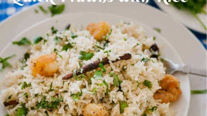 Quick Prawn Rice Indian Prawn Pilaf