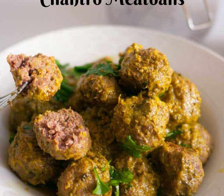 Quick and Easy Cilantro Meatballs in 15 mins