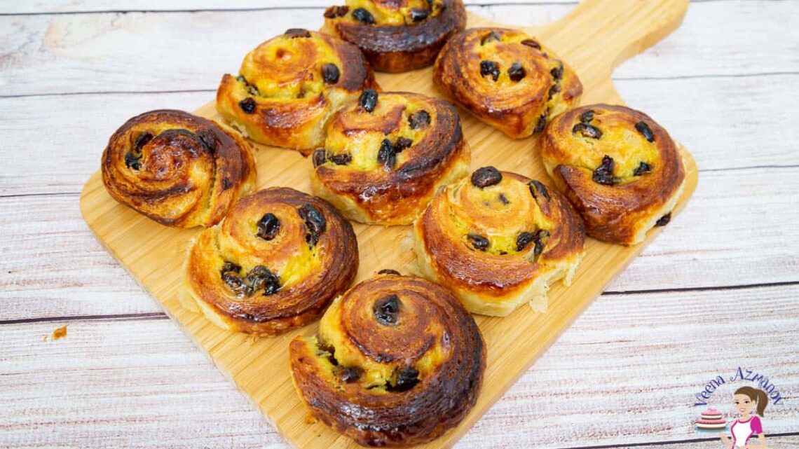 Raisin Danish Pastry Spirals   Pain Aux Raisins