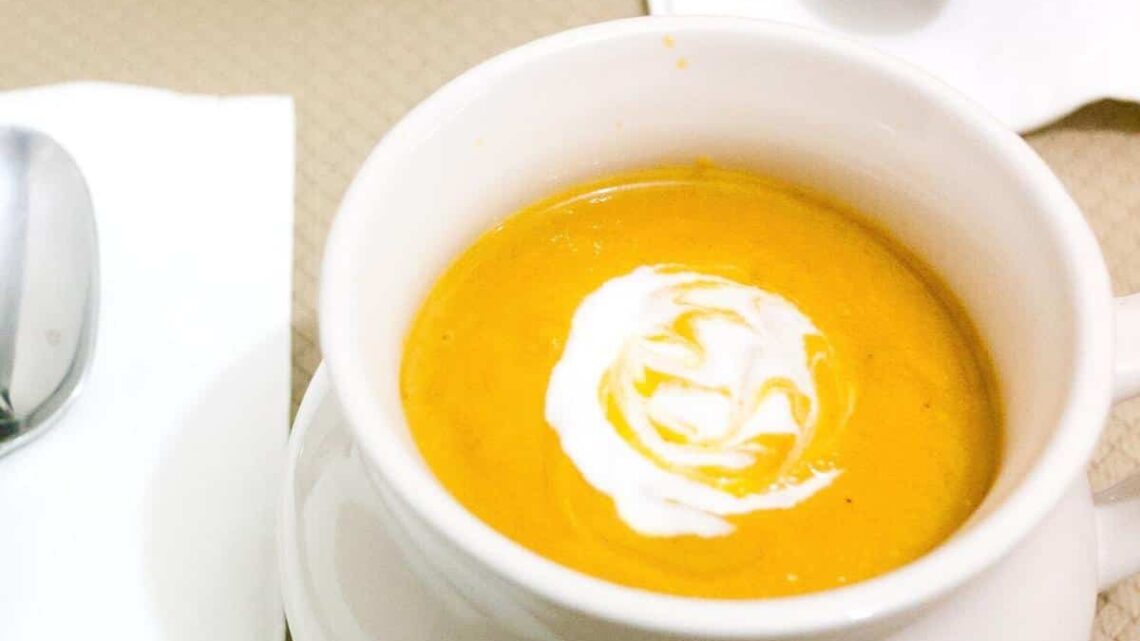 Roast Pumpkin Sweet Potato Soup