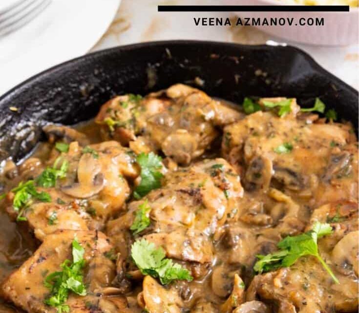 Skillet Chicken with Mushroom Sauce