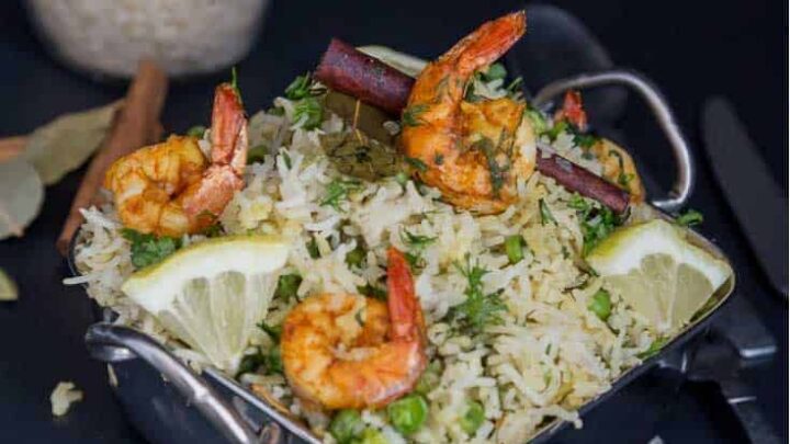 Skillet Shrimps with Rice