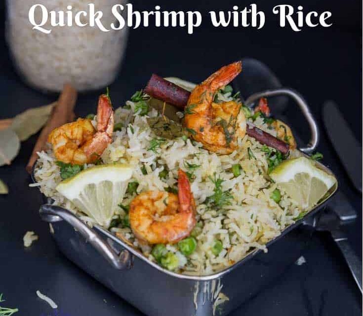 Skillet Shrimps with Rice