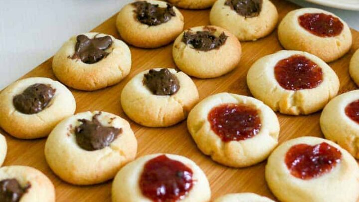 The BEST Thumbprint Cookies Eggless Jam Cookies Recipe