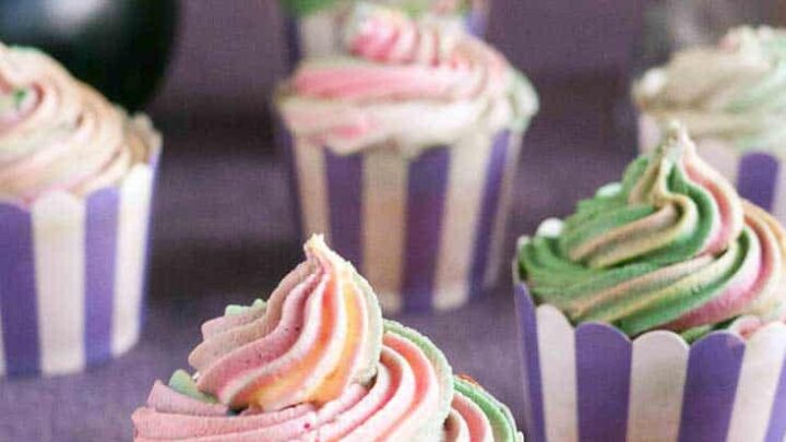 Vanilla Sour Cream Cupcakes with Whipped Cream Buttercream