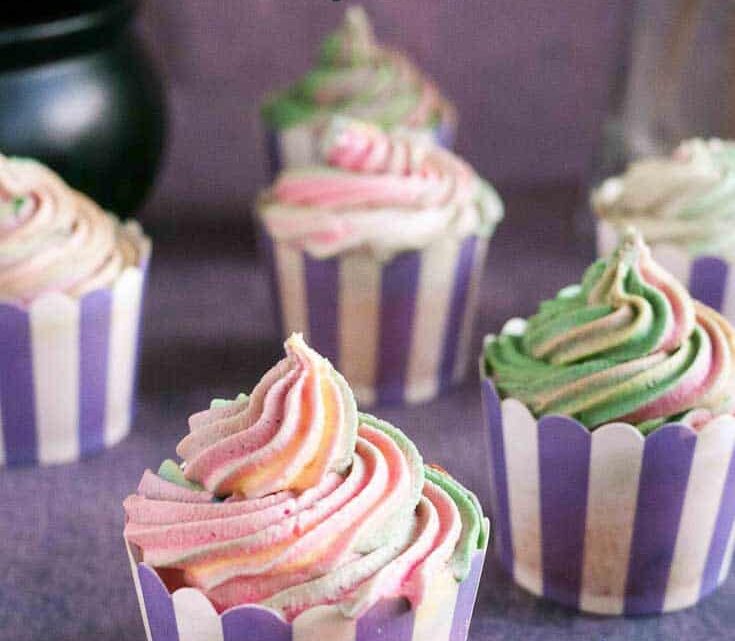 Vanilla Sour Cream Cupcakes with Whipped Cream Buttercream