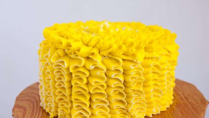 Zesty Lemon Cake with Lemon Swiss Meringue Buttercream